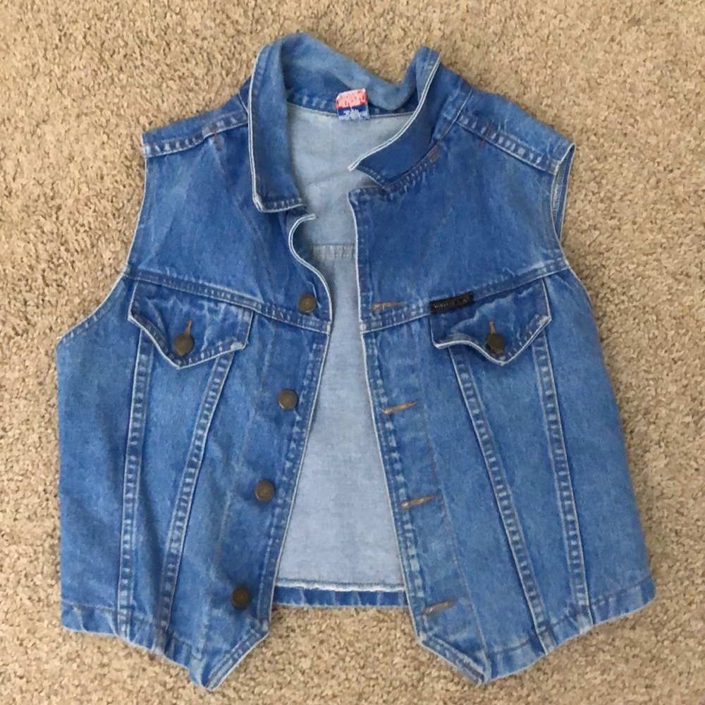 Vintage denim vest.